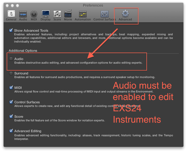 audio must be enabled